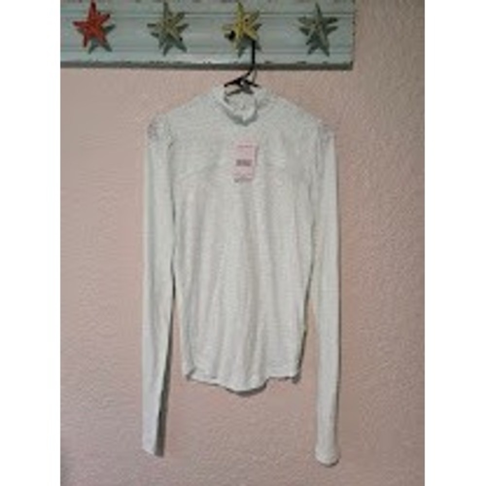 Free People Carolina Mock Neck Top